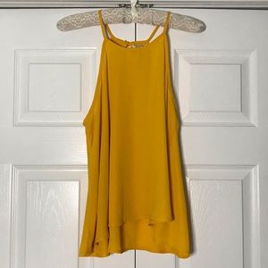 Lily White Mustard Silk Cami